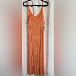 Torrid Maxi Jersey Trapeze Papaya Punch Maxi Dress